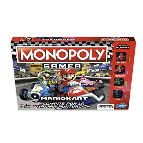 Monopoly E1870105 Gamer Mario Kart (Versión Española), Multicolor, Tamaño Único