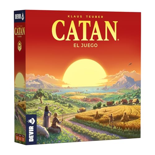 Devir - Catan | Juego de Mesa de Estrategia y Comercio, 3-4 jugadores, Juego Clásico Familiar y con Amigos, Recursos y Negociación para...