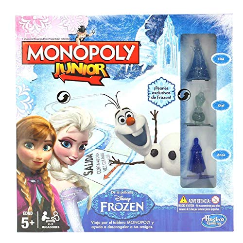 Hasbro - Juego de Mesa Monopoly Junior con diseño Frozen (B22471050)