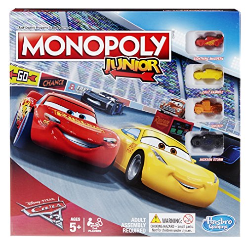 Monopoly C1343102 Junior: Disney Pixar Cars 3 Edition