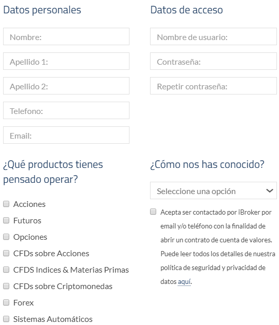ClickTrade: apertura de cuenta